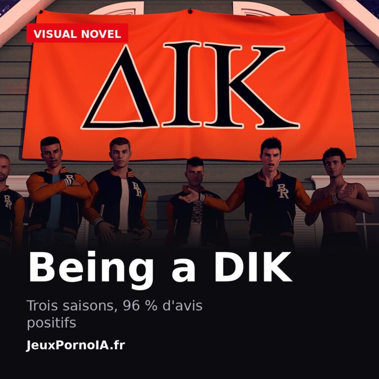 Being a DIK, trois saisons, 96 % d'avis positifs (visuel officiel : https://store.steampowered.com/app/1126320/)