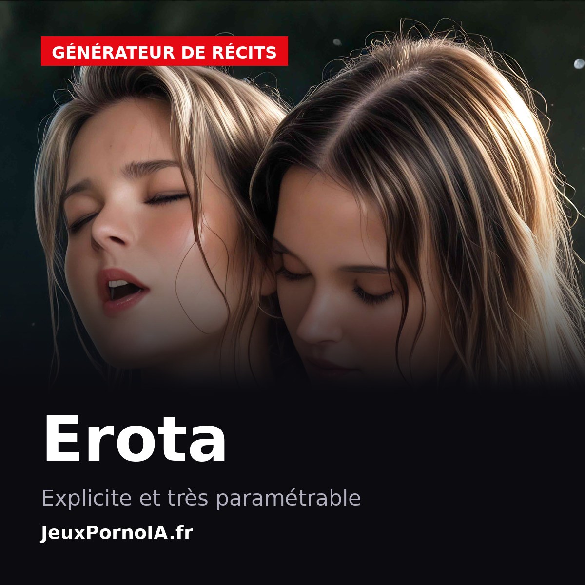 Erota, explicite et très paramétrable (visuel officiel : https://erota.ai/)