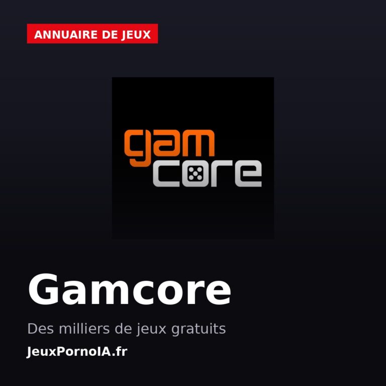 Gamcore, des milliers de jeux gratuits (visuel officiel : https://gamcore.com/)