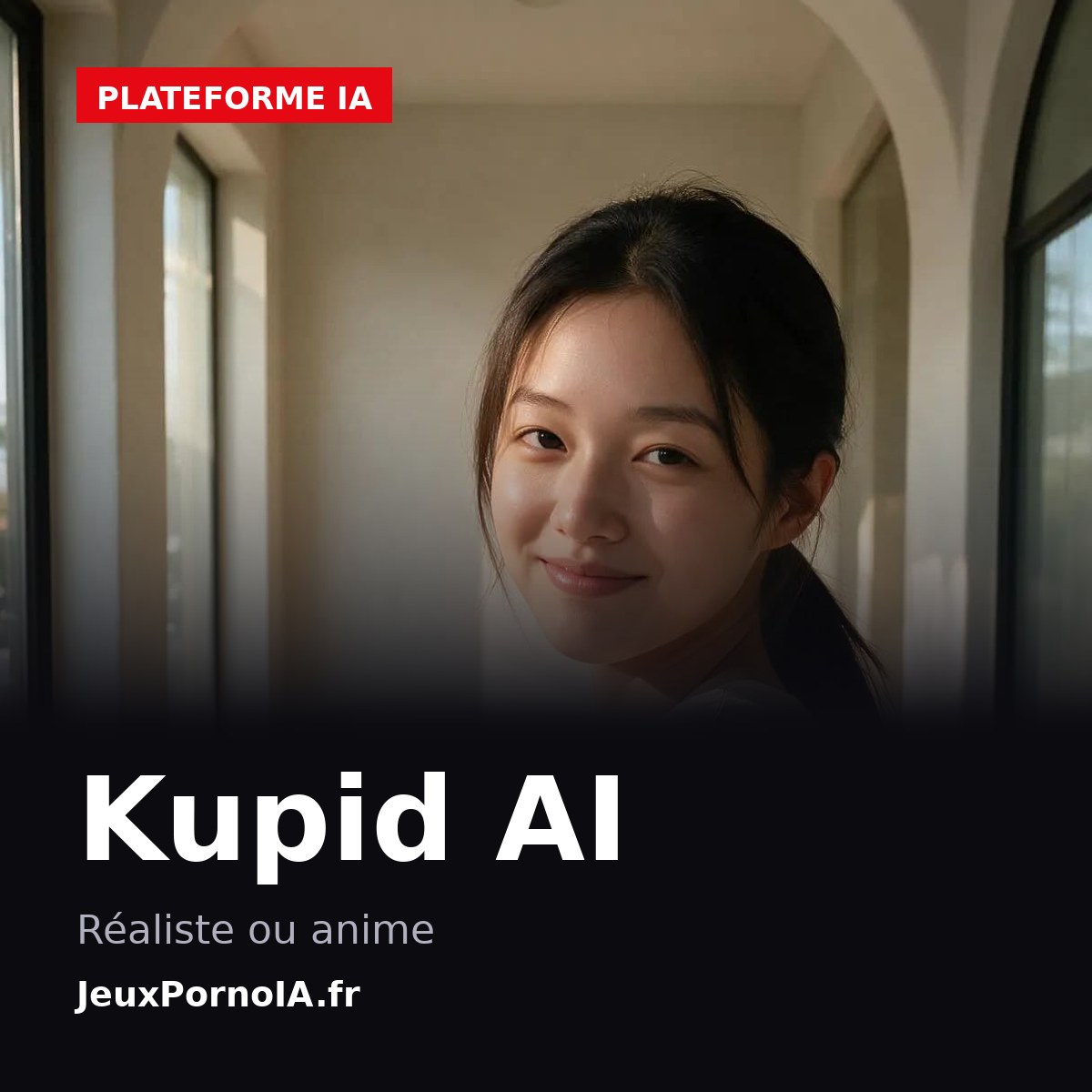 Kupid AI, réaliste ou anime (visuel officiel : https://www.kupid.ai/fr)