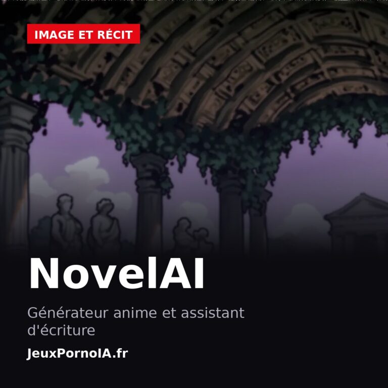 NovelAI, générateur anime et assistant d'écriture (visuel officiel : https://novelai.net/)