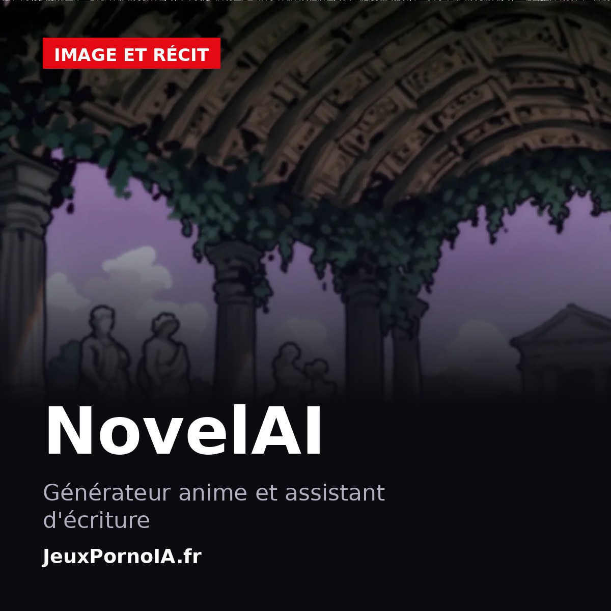 NovelAI, générateur anime et assistant d'écriture (visuel officiel : https://novelai.net/)