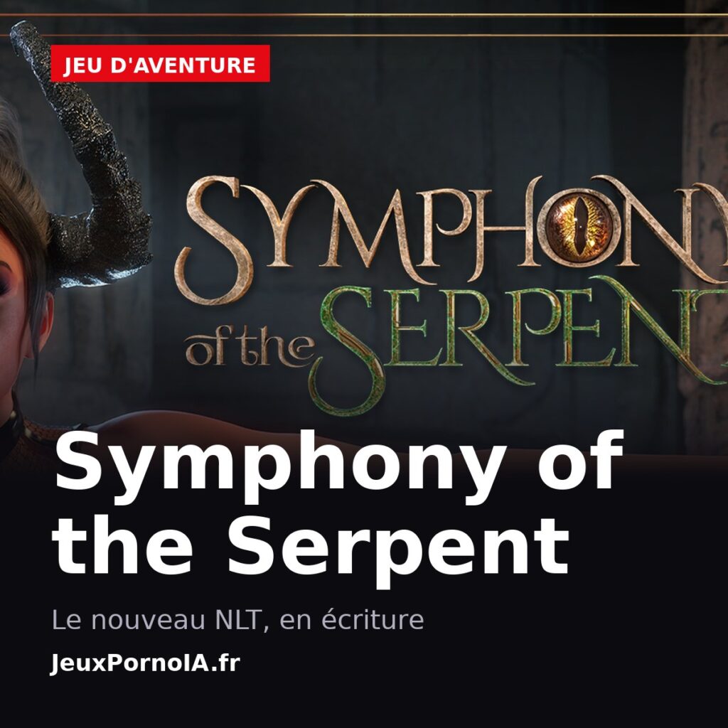 Symphony of the Serpent, le nouveau nlt, en écriture (visuel officiel : https://store.steampowered.com/app/4436160/)
