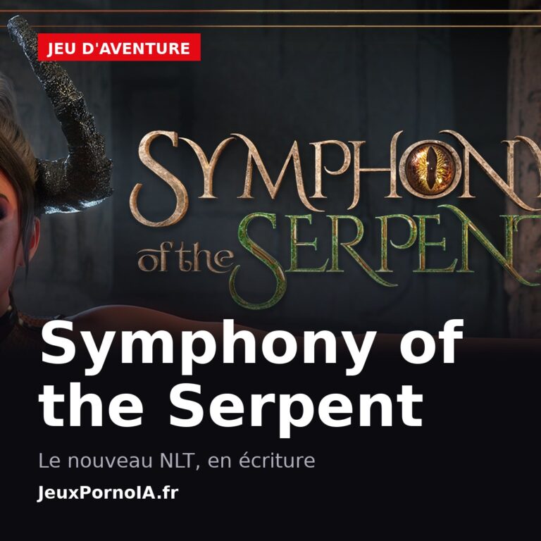Symphony of the Serpent, le nouveau nlt, en écriture (visuel officiel : https://store.steampowered.com/app/4436160/)
