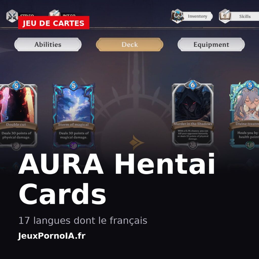 AURA Hentai Cards, 17 langues dont le français (visuel officiel : https://shared.fastly.steamstatic.com/store_item_assets/steam/apps/2440200/ss_4cb5879f685ac1bdfd14085f728bf72d231afe9f.1920x1080.jpg)
