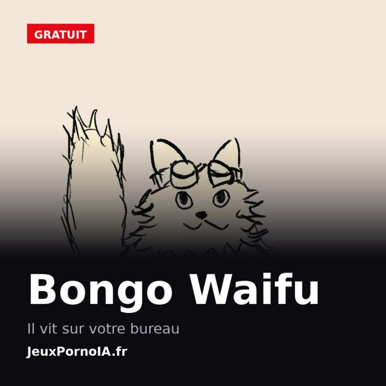 Bongo Waifu, il vit sur votre bureau (visuel officiel : https://shared.fastly.steamstatic.com/store_item_assets/steam/apps/3861430/bd2ceb96fb39ed4f8ec193a16440147889c62af3/ss_bd2ceb96fb39ed4f8ec193a16440147889c62af3.1920x1080.jpg)