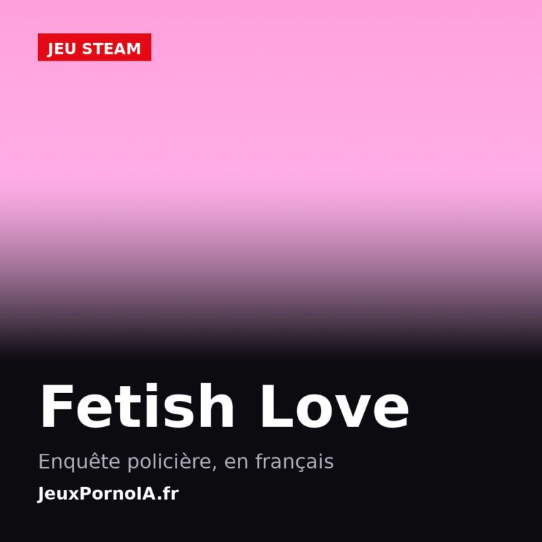 Fetish Love, enquête policière, en français (visuel officiel : https://store.steampowered.com/app/3886560/)