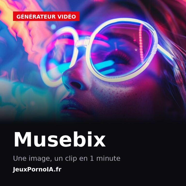Musebix, une image, un clip en 1 minute (visuel officiel : https://jeuxpornoia.fr/wp-content/uploads/2024/09/generateur_virtuel_de_modeles_pornographiques_6458.jpg)