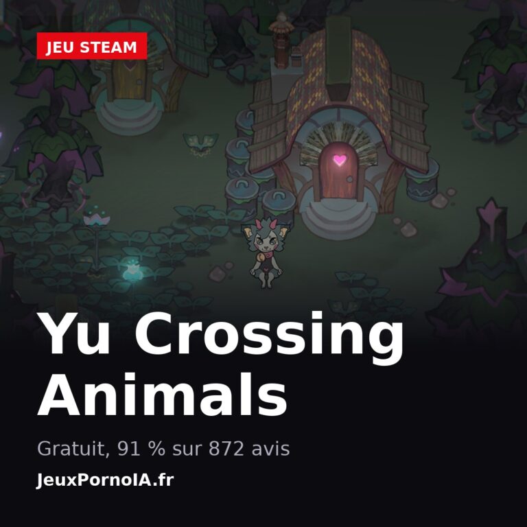Yu Crossing Animals, gratuit, 91 % sur 872 avis (visuel officiel : https://store.steampowered.com/app/1630290/)